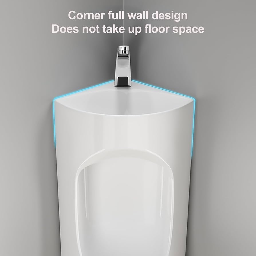 Amazon.co.jp: ZDMZR 男性用浴室用コーナー小便器、蛇口と洗面台